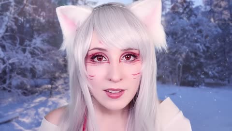 ASMR Roleplay Sweet KitsuneGirl Enchanted WinterWonderland Forest