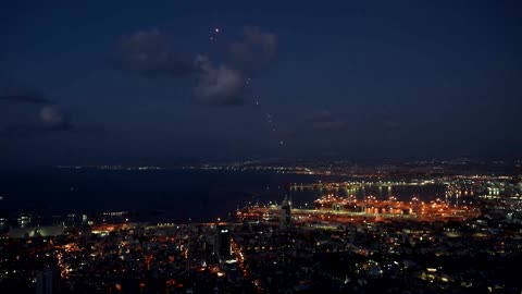 Air defenses intercept rockets from Lebanon into northern Israel
