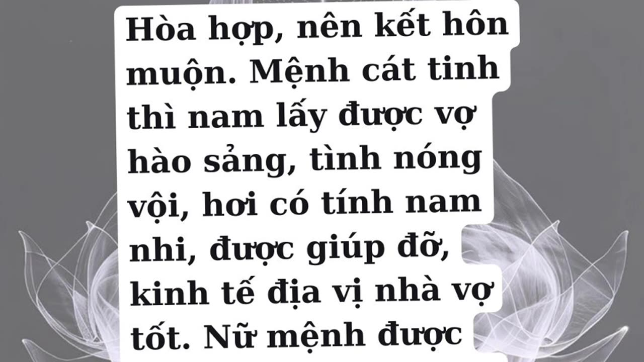 Xem vợ chồng ở đâu trong tử vi. Phần 2