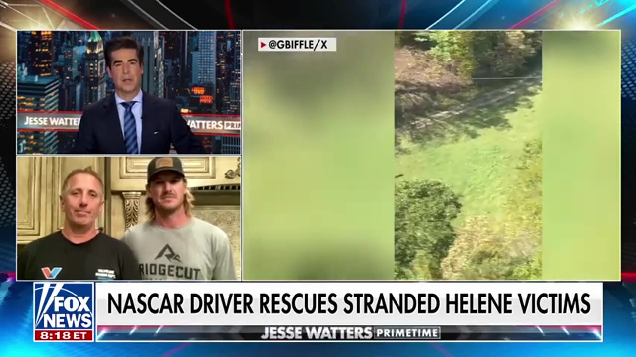 ‘PRETTY INCREDIBLE’ Retired NASCAR driver rescues stranded Helene victims