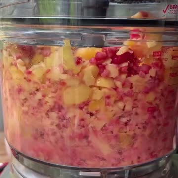 3-ingredient Peach Raspberry Sorbet 🍑