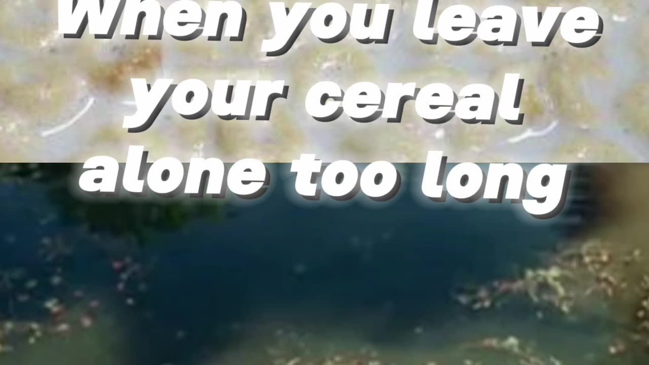 I hate soggy cereal lol