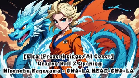 [Elsa (Frozen) sings/AI Cover] Dragon Ball Z Opening Hironobu Kageyama - CHA- LA-HEAD-CHA-LA