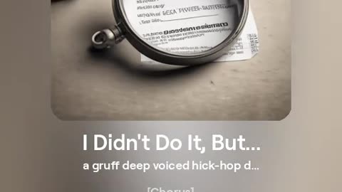 I Didn't Do It, But...