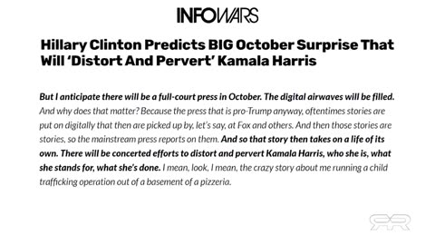 Reese Report - The 2024 October Surprise