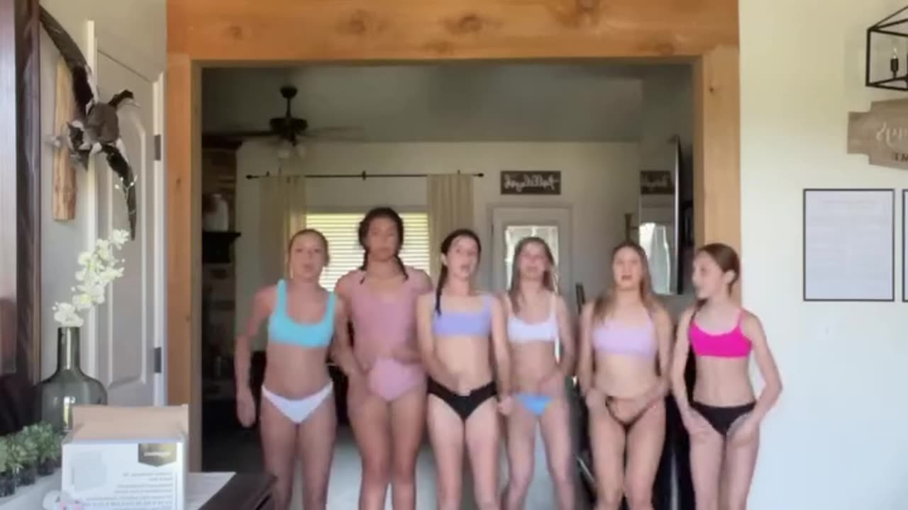 Cute girls dancing