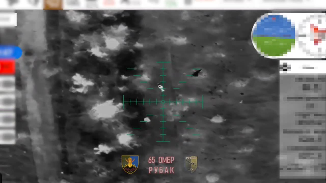 Ukrainian Heavy Bomber Drone Hitting Russian Positions Overnight
