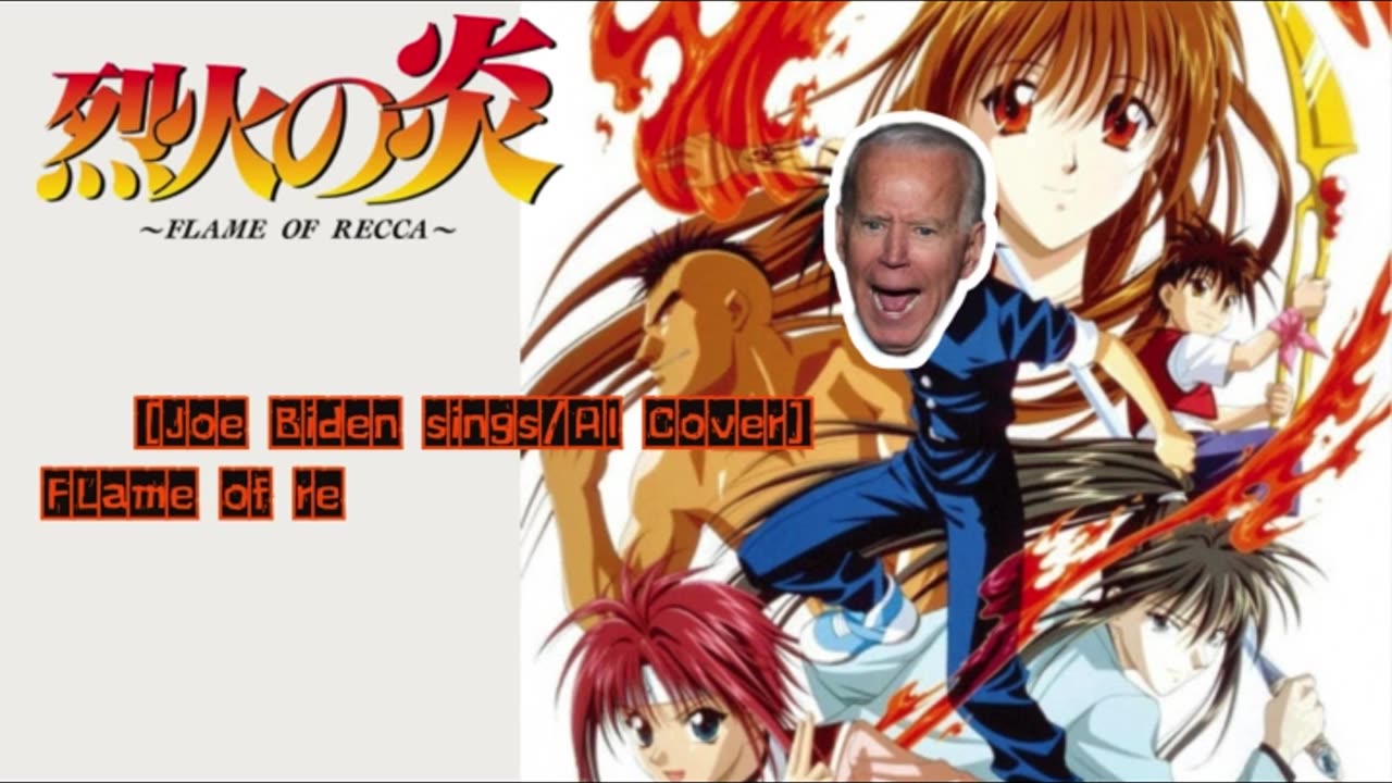 [Joe Biden sings/AI Cover] Flame of Recca / Rekka no Honoo Opening the OYSTARS - Nanka Shiawase