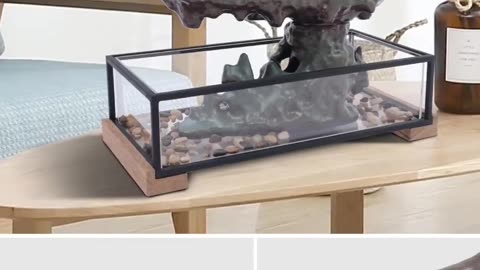 Relaxing Desktop Waterfall Fountain for Home Office Decor, Shikiy Brand