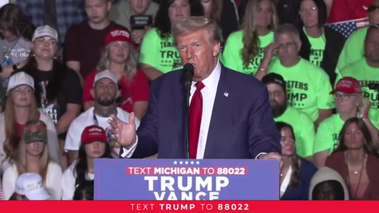 President Trump Rally Saginaw Michigan