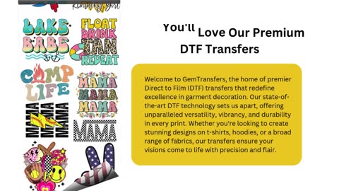 Custom Direct to Film - DTF Transfers - We Print You Press