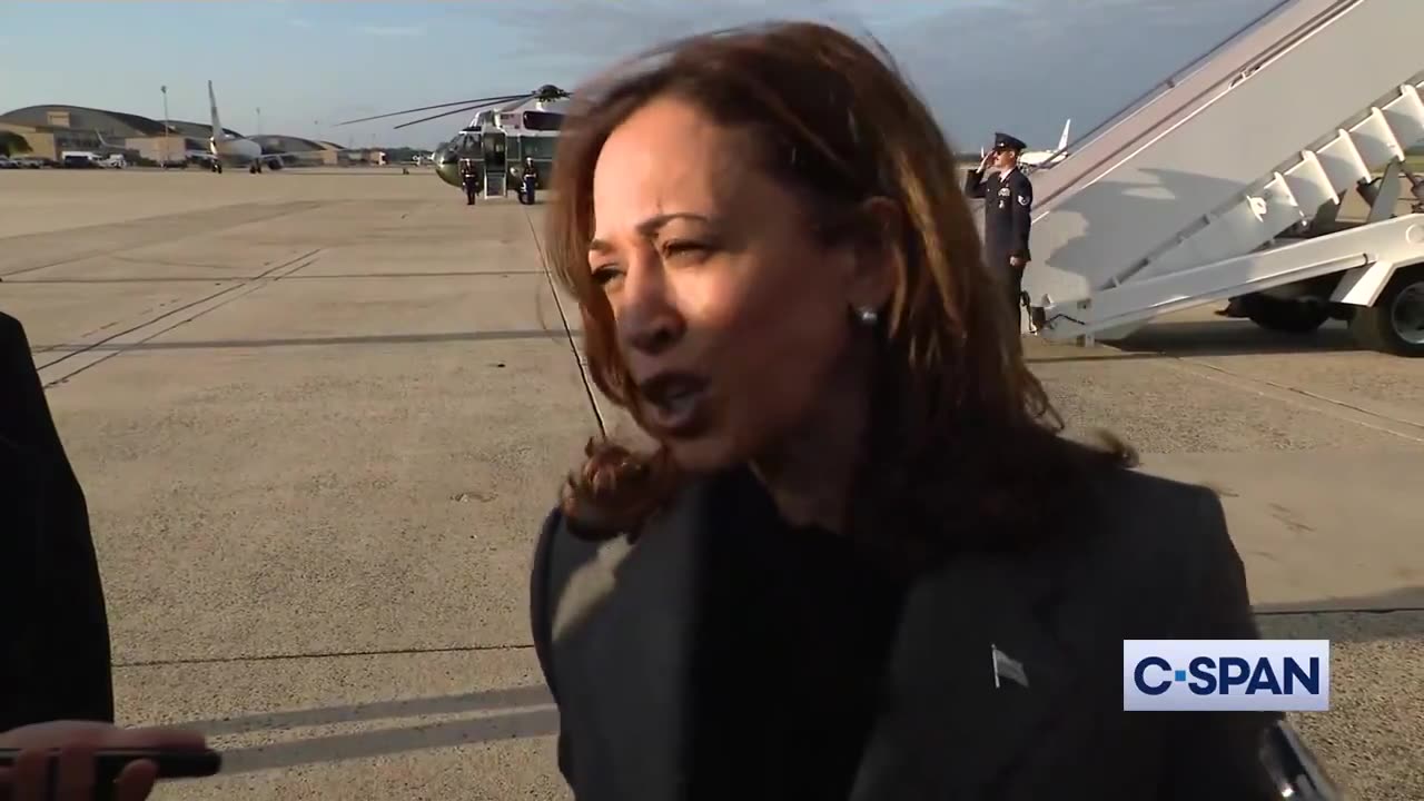 Kamala Harris attacks Trump and says he's a coward and afraid to debate her