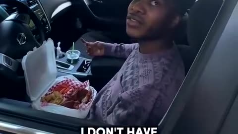Uber Eats Driver Eats Food In Front Of Customer's House