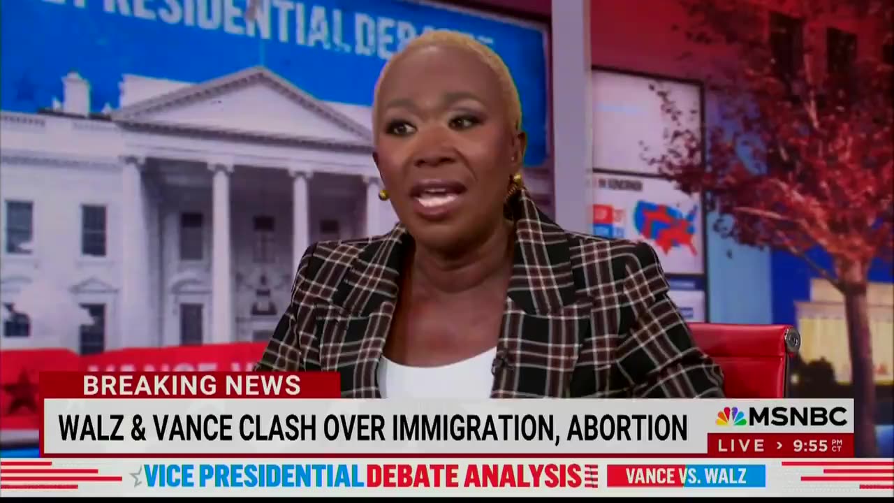 🚨 Joy Reid, who comes off even crazier, SAYING JD Vance said nothing memorable...