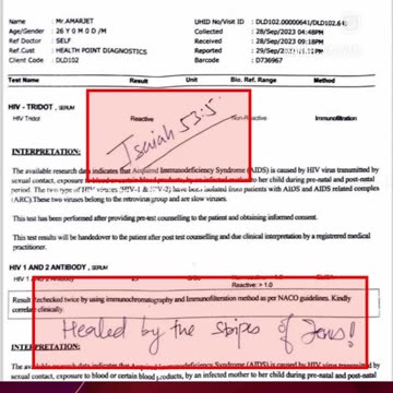 Healed in Jesus name from HIV @FOLJ Church