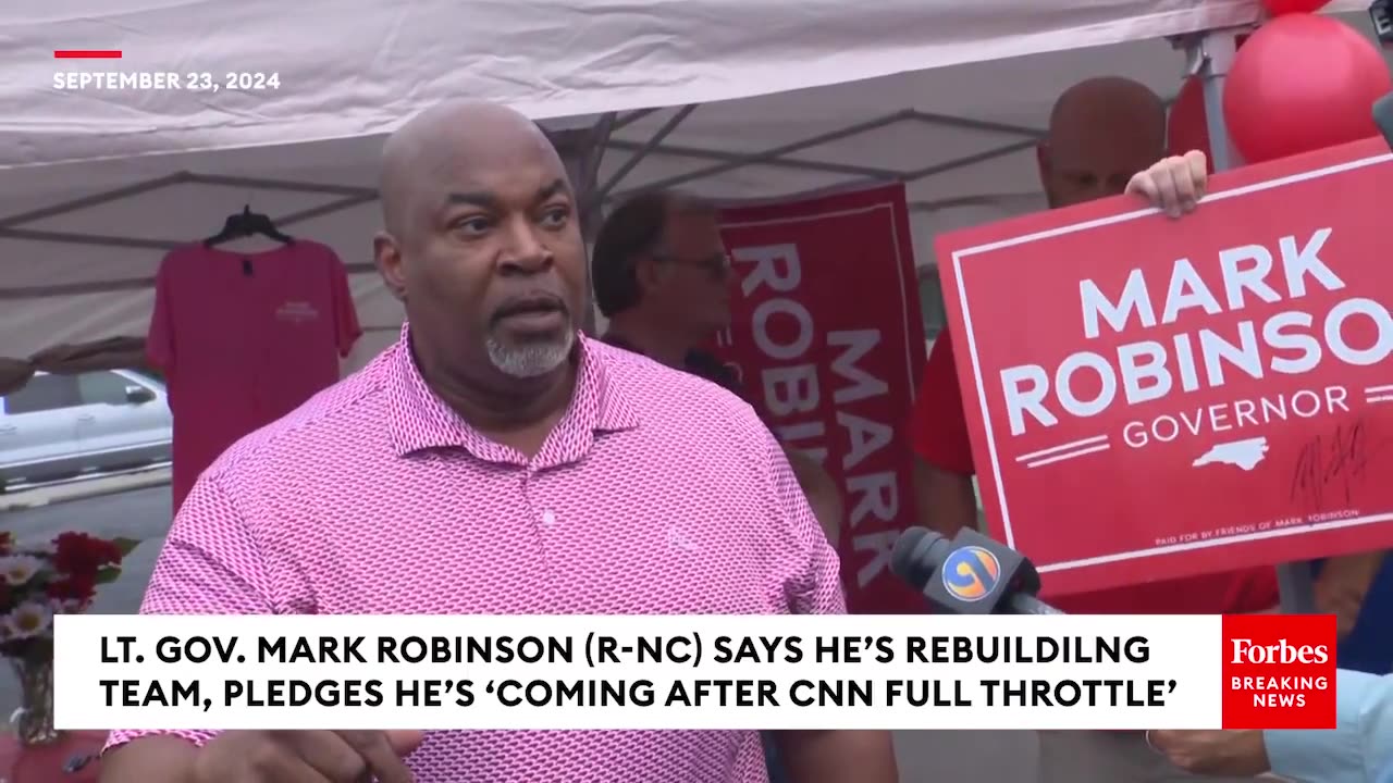 BREAKING NEWS: Mark Robinson Excoriates Reporters Over Their Coverage: 'I Am Sick Of It!'.