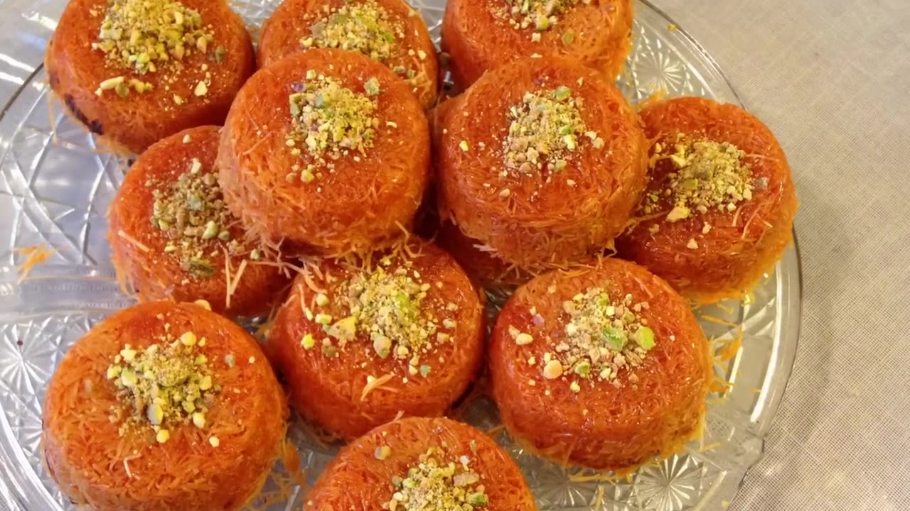 Kunafa CupCake With Cream Filling and Cheese_ #Recipe84CFF_كنافة الاكواب الصغيرة