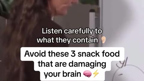 Avoid these 3 snacks because they are damaging your brain‼️