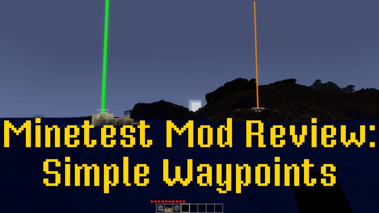 Minetest Mod Review: Simple Waypoints