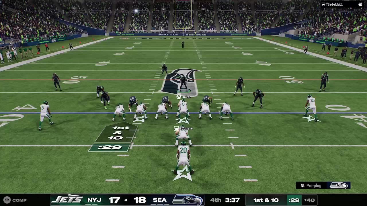 Madden 25 Online Head To Head Seahawks versus Jets Complete Game