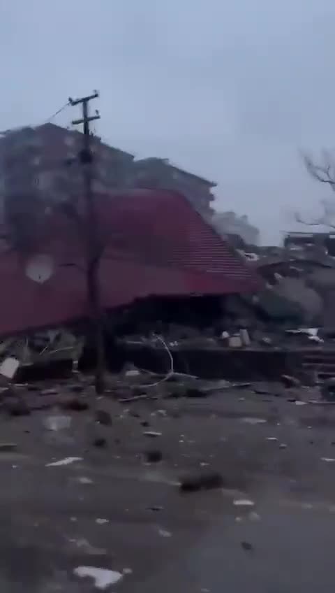 Devastation of tsunami that hit Turkey