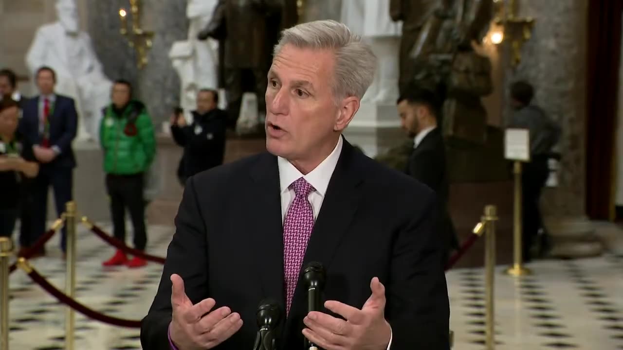 House Speaker Kevin McCarthy holds a news conference