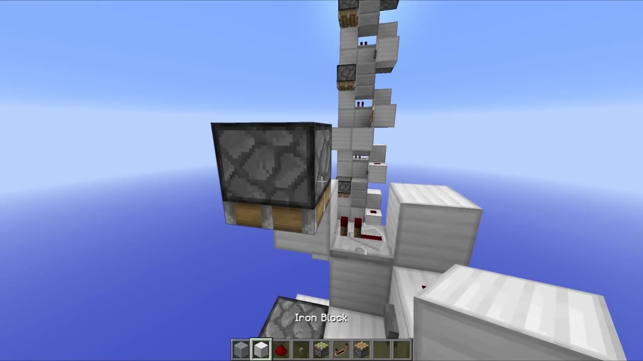 The Simplest Multifloor Piston Elevator in Minecraft 1.9