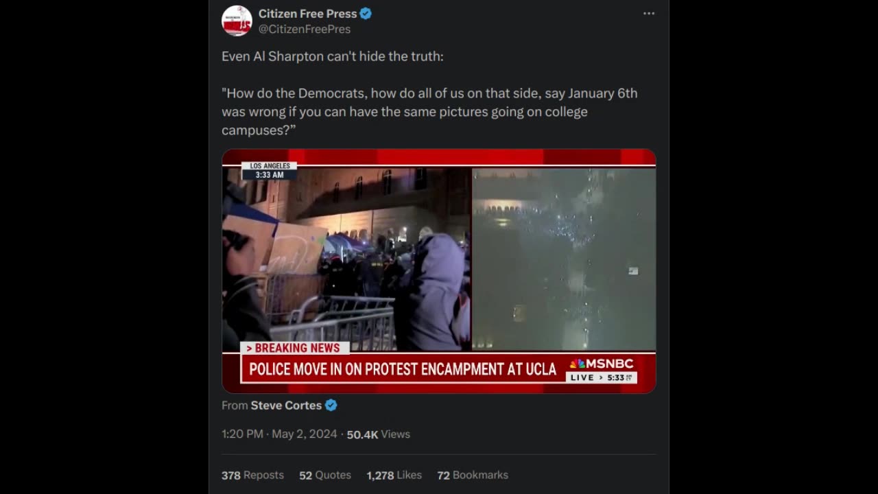 Even Al Sharpton can't hide the truth