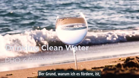 Reines Wasser trinken