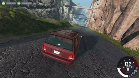 Deadly descent from the mountain by car ⛰️ Beamng Drive Game 🎮 CAR crash 🚙