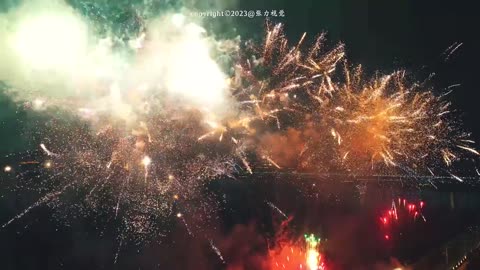 Long-unseen hangzhou fireworks back,,