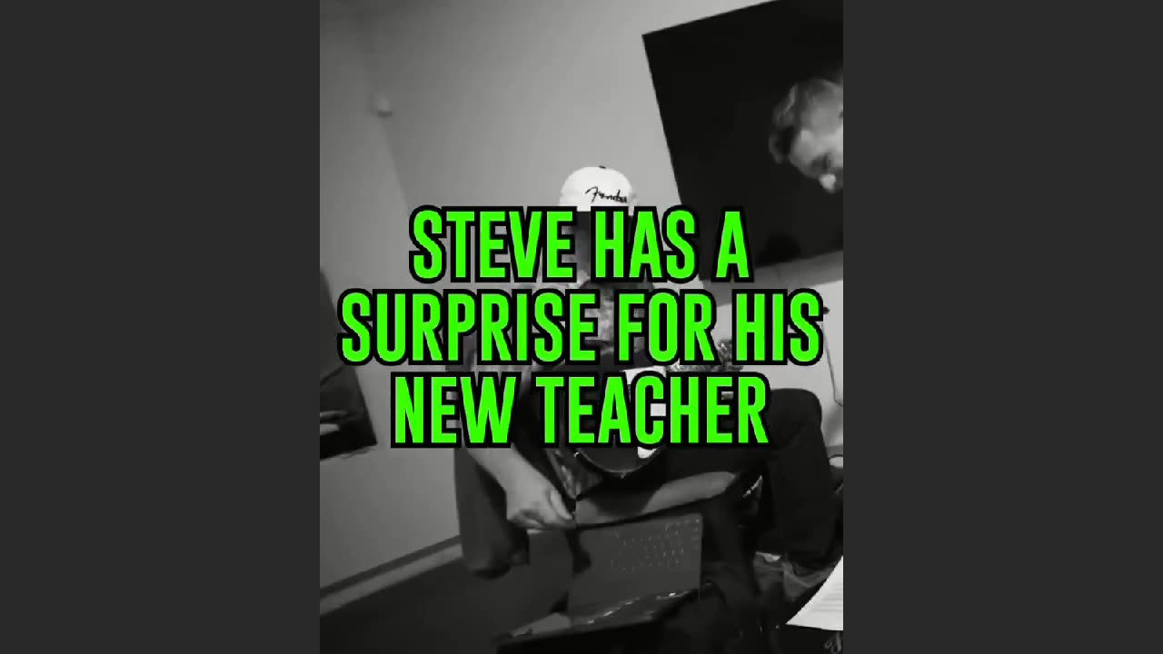 STEVEWILLDOIT HAS A SURPRISE FOR HIS NEW TEACHER