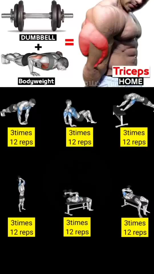 Home Workout Triceps Exercises