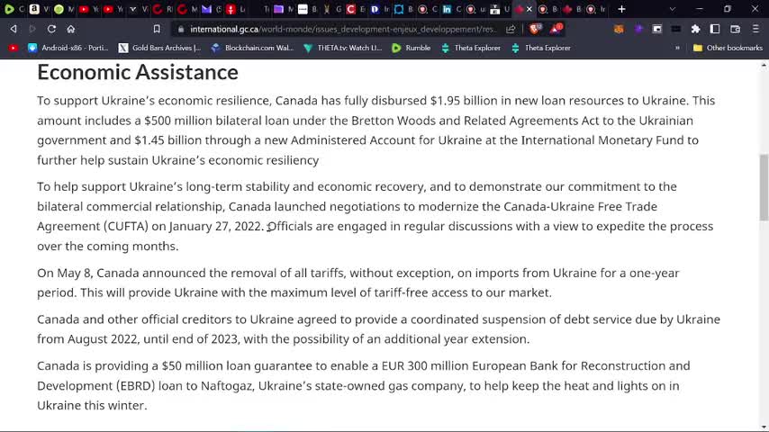 $$$ A CLOSE LOOK AT THE GOVERNMENT OF CANADA ASSISTANCE $$$ TO UKRAINE