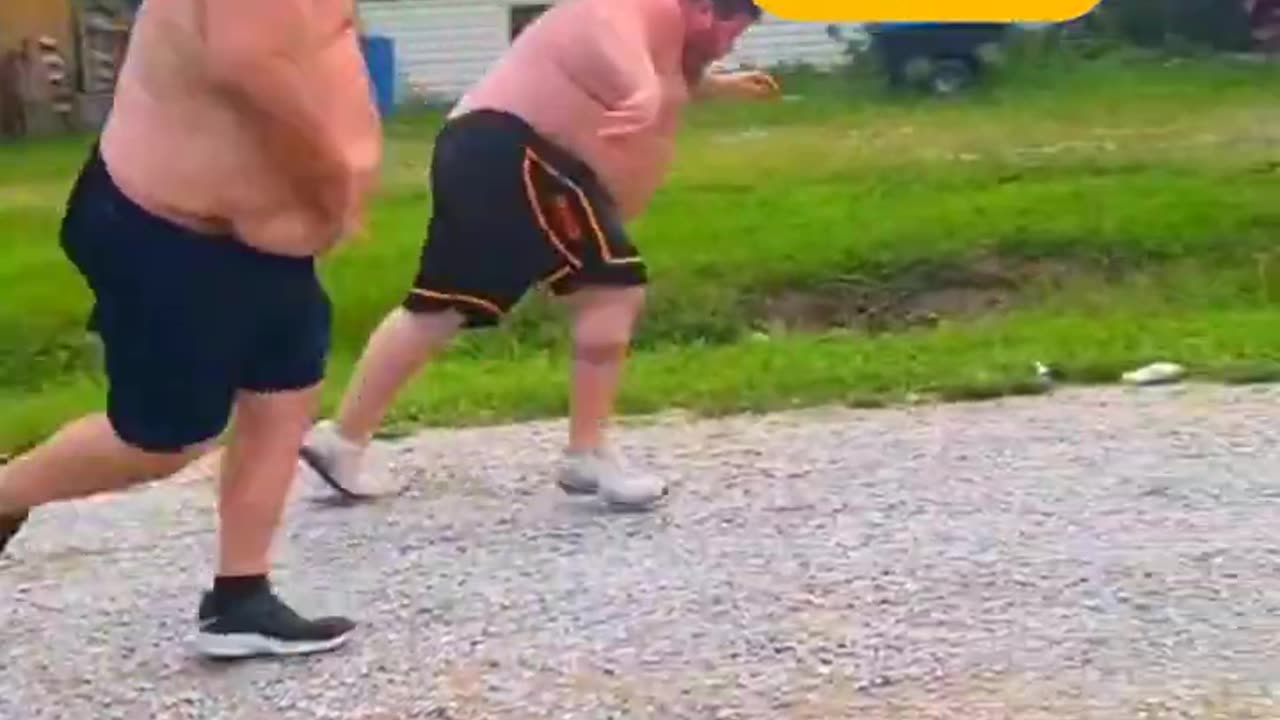 Watch this hilarious video of a tow man sprinting funny fails _#shorts #trending #funny