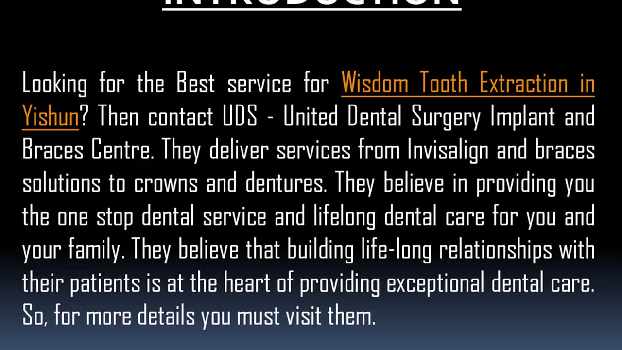 Best service for Wisdom Tooth Extraction in Yishun