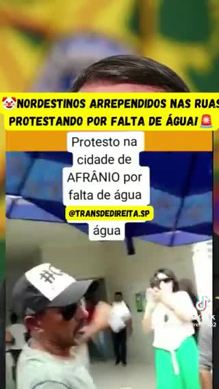 Protestos pela falta de agua