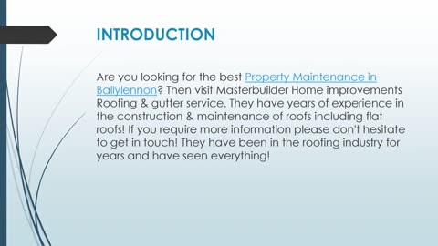 Best Property Maintenance in Ballylennon