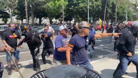 Violence between Antifa & Citizens comes 2 a head.