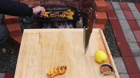 Honey Glazed Butternut Squash on the Grill - Outdoor Cooking