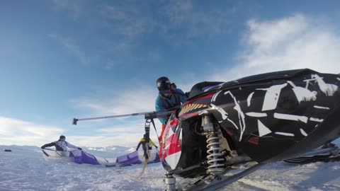 GoPro: Snowmobile Paragliding