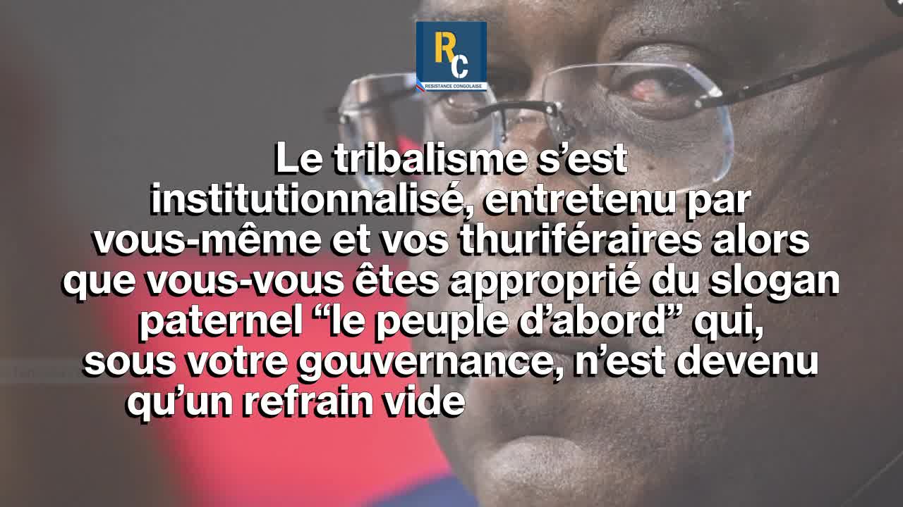 LETTRE A FELIX TSHISEKEDI: "IL EST TEMPS DE PARTIR"