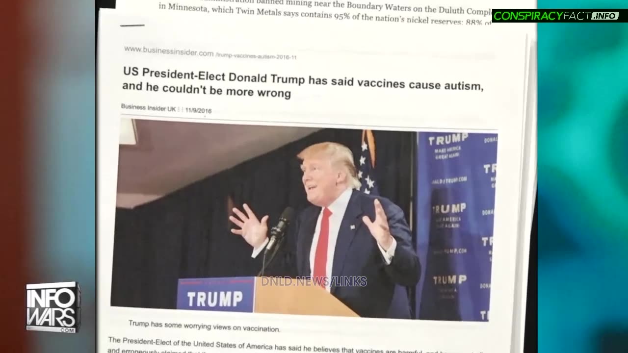 Alex Jones: Trump Used To Understand The Dangers Of Vaccines - 2/1/23