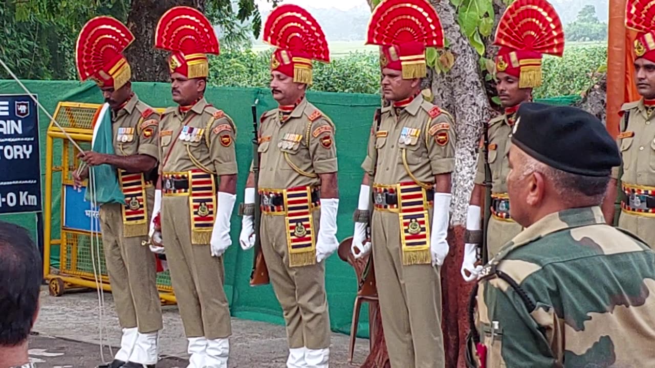 The Beating Retreat Ceremony of Akhaura (Tripura) - India & Bangladesh Border