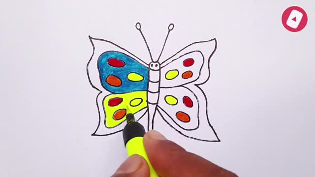 How To Draw A Butterfly From V Easy Step By Step l butterfly drawing for beginners l drawing Easy
