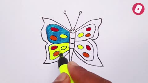 How To Draw A Butterfly From V Easy Step By Step l butterfly drawing for beginners l drawing Easy