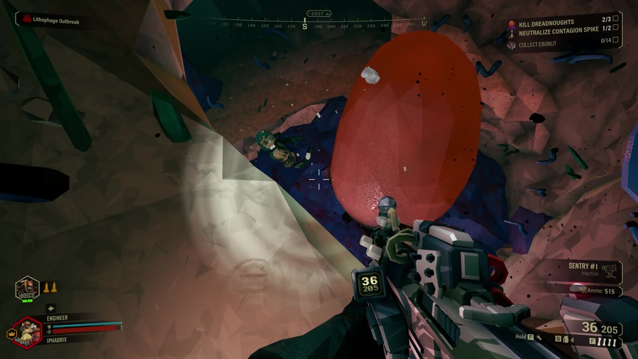 Deep Rock Galactic- bugging out.