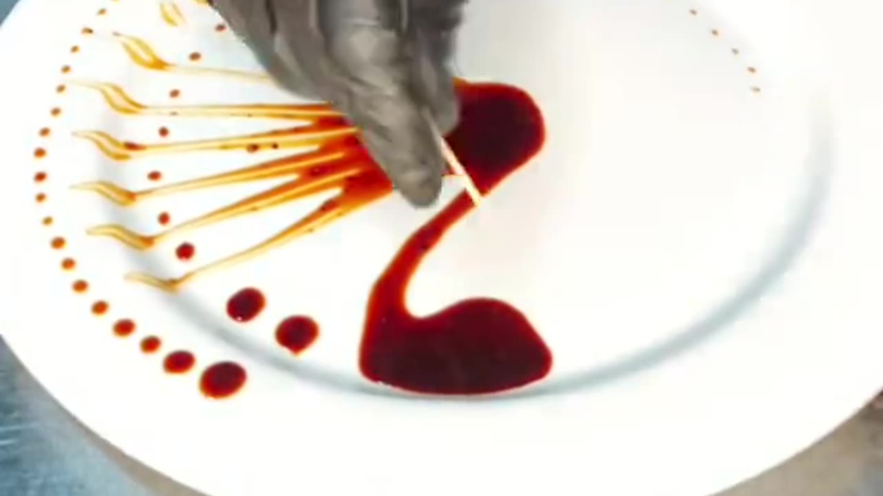 Make beautiful art from ketchup