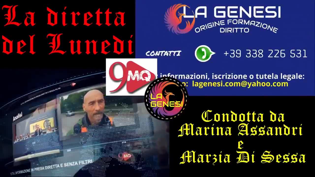 Diretta 9Mq-La Genesi Lunedi 30 gennaio 2023