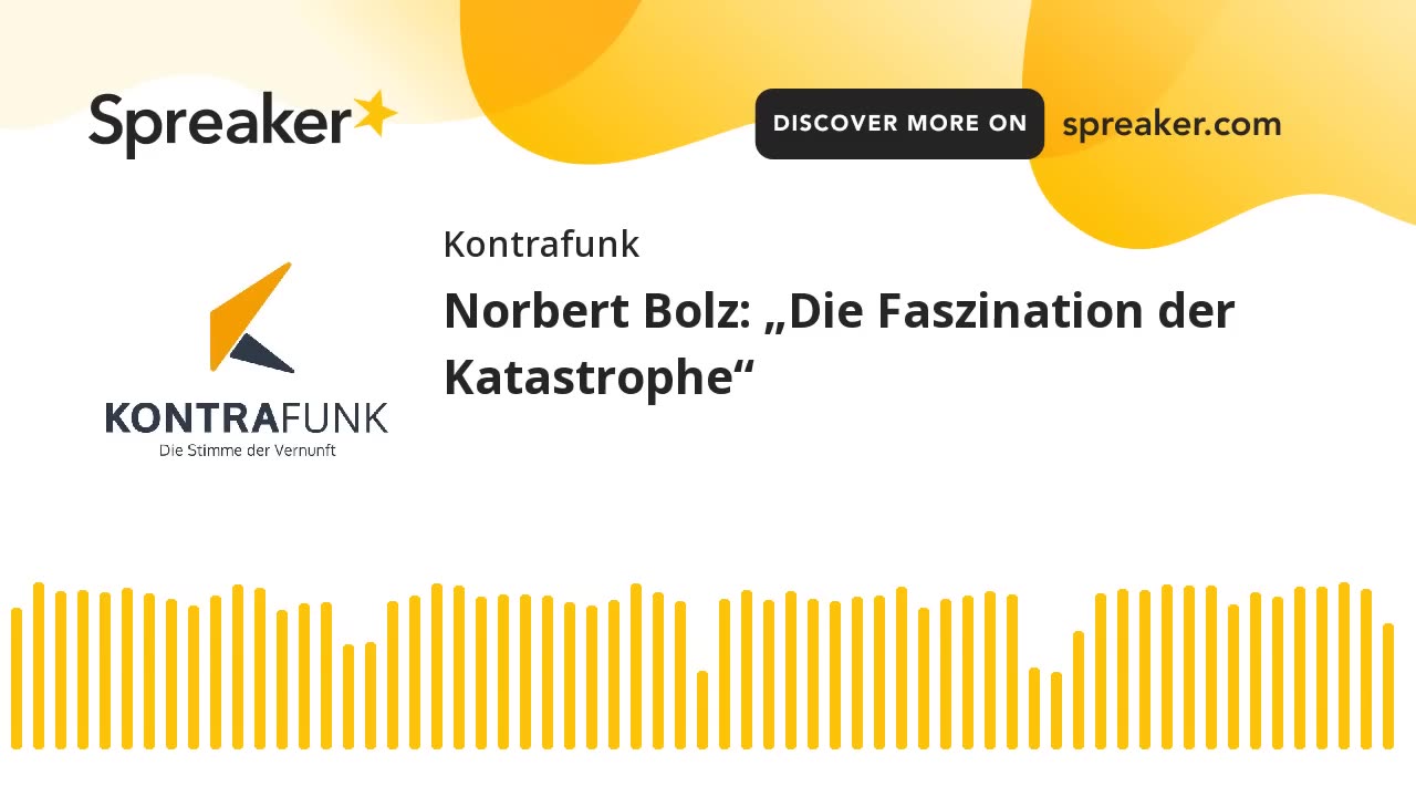 Audimax - Folge 12: Norbert Bolz: „Die Faszination der Katastrophe"